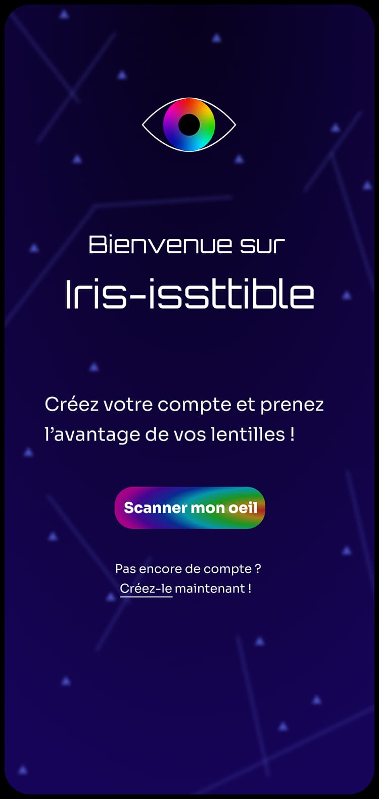 image de la page de bienvenue de l'application